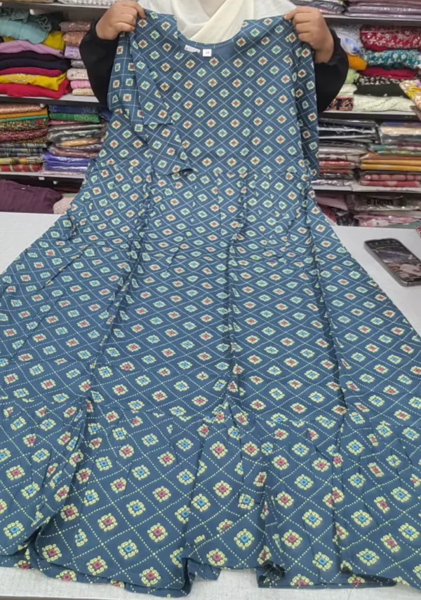 Premium Rayon Full Length Maxi Gown | MG136